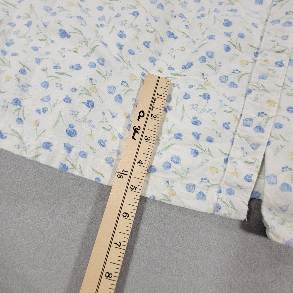 Vintage Carole Floral Cotton Nightgown Cottagecore Ruffle Collar USA Women's XL - Picture 8 of 10